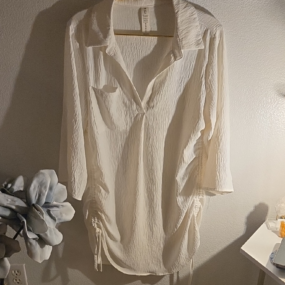 Elegant White Swim Coverup